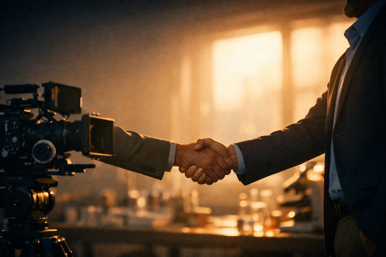 Partnership on a documentary film set